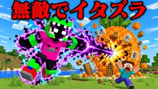 無敵になって友達にイタズラしてみたw【まいくら・マインクラフト】