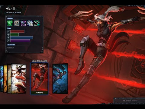 Silverfang Akali Skin Spotlight Gameplay 1080p HD