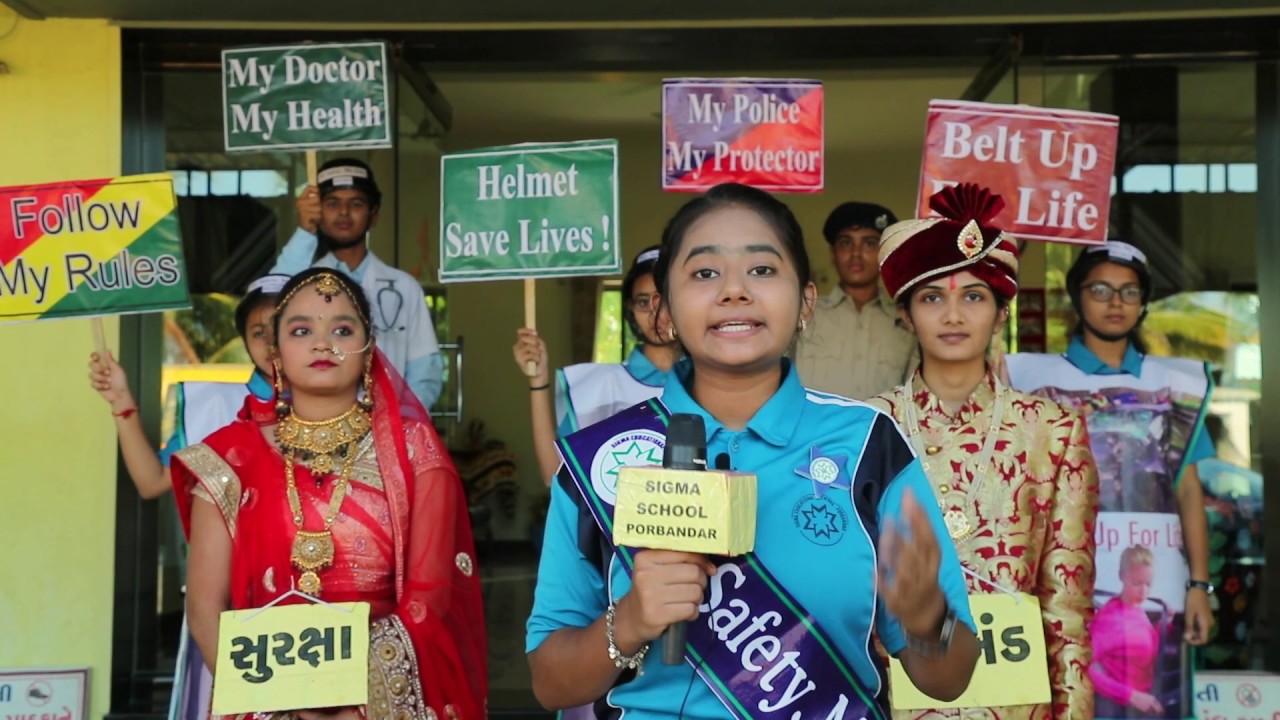 Innovative Safety Message 2 by Sigma Public School - Porbandar