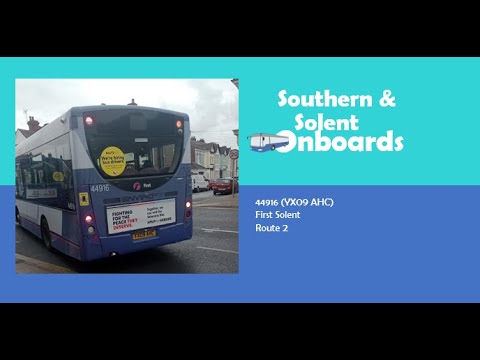 First Solent| 44916| YX09 AHC| Route 2
