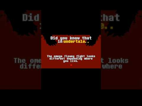 [REUPLOAD] Omega Flowey Looks Different Depending Where You Live? #undertale