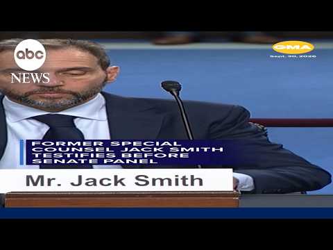 Former special counsel Jack Smith testifies before Senate panel