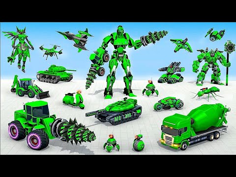 Transforming Robot Theft Game 2023: US Agent Steal Robot Car - Android iOS Gameplay