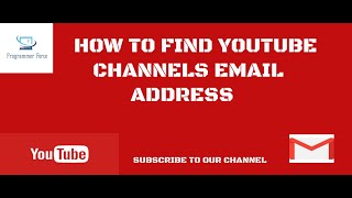 How To Find Youtube Channel's Email Address