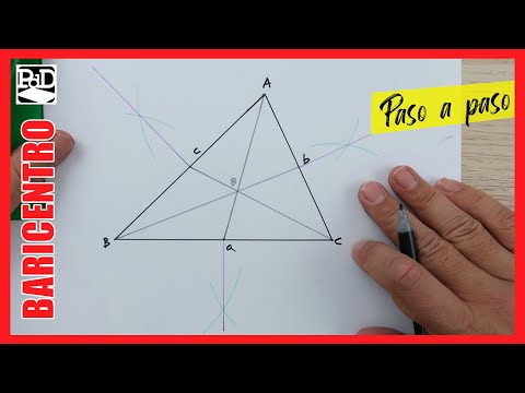 Cómo hallar el Baricentro de un Triángulo y las Medianas (Rectas y Puntos Notables Triángulos).