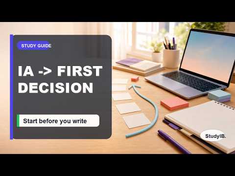 The First IA Decision Most Students Skip