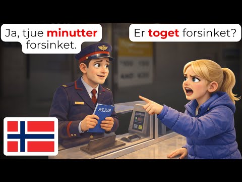 🇳🇴 Learn Norwegian in 20 Minutes: 50+ Train & Transport Phrases You Need (A1-A2)