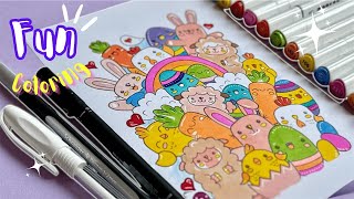 🌈 Color with Me | A Soothing Escape | Relax & De-Stress