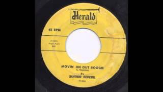 LIGHTNIN' HOPKINS - MOVIN' ON OUT BOOGIE - HERALD