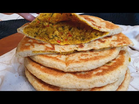 Moroccan stuffed bread