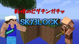 【マイクラ】スカイブロック戦慄のピグリンガチャ編