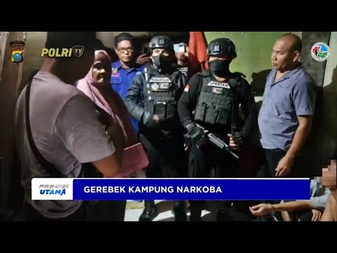 POLRES TANJUNG BALAI GEREBEK KAMPUNG NARKOBA