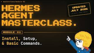 ภาพปก: Hermes Agent Masterclass: 1. Installation, Setup, Basic Commands
