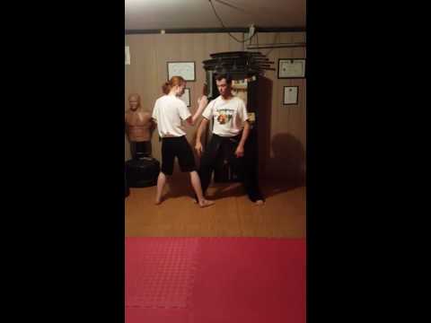 Trapping basics: circular jab & back fist