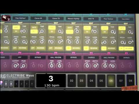 metronome 130bpm KORG ElectribeWave Kick