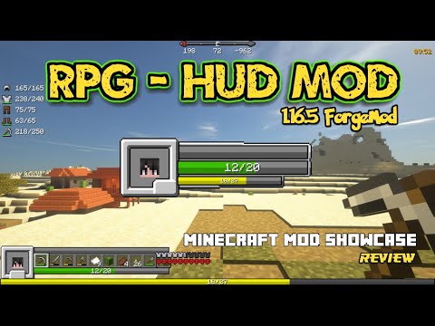 Minecraft 1.16.5 - RPG-Hud mod Review