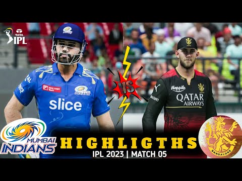 M05: TATA IPL 2023 - RCB VS MI | MATCH HIGHLIGHTS | 02 APRIL