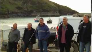 Port Isaac&#39;s Fisherman&#39;s Friends singing Blow the Man Down 7