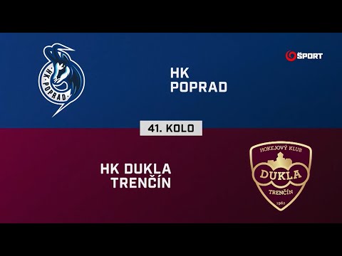 41. kolo: HK Poprad – HK Dukla Trenčín 3:2 pp (HIGHLIGHTY)