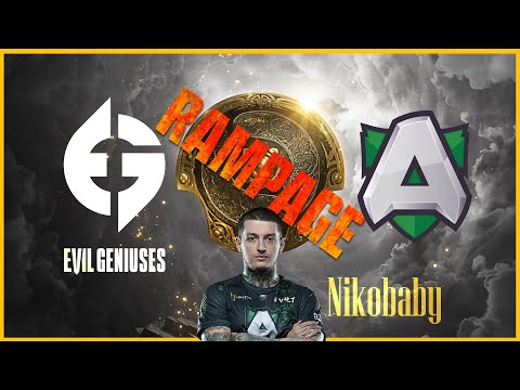 WOW, RAMPAGE!!!  |  NIKOBABY VS EVIL GENIUSES  |  TI 10  |  DOTA 2  |  GROUP STAGE
