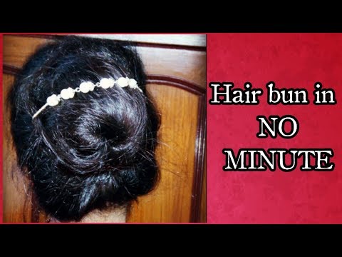 NO MINUTE messy hair bun // Hairbun for medium to long hair Video