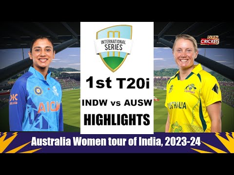 India Women vs Australia 1st T20I Highlights | Indw vs AusW 1st T20 Highlights 2024 - Cricket 22