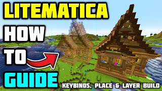 How to use LITEMATICA GUIDE - Minecraft (Hotkeys, Place & Layer Build)