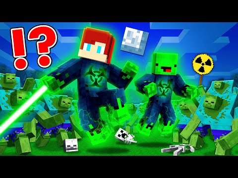 1000 Mutant Zombies vs RADIOACTIVE Armor - Maizen JJ and Mikey