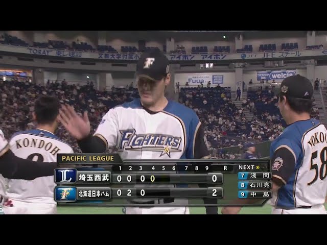 【5回表】ファイターズ・有原 5回まで無失点の好投!! 2019/4/7 F-L