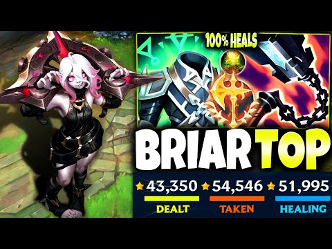 Renekton failed to stop my 100% MAX HEAL Briar Top Lane Build from CARRYING THIS GAME 🔥