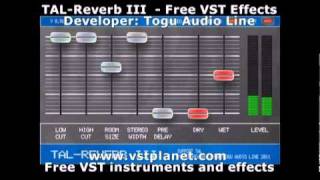Video thumbnail for TAL-Reverb III - Free VST effects - vstplanet.com by Plugins Collection