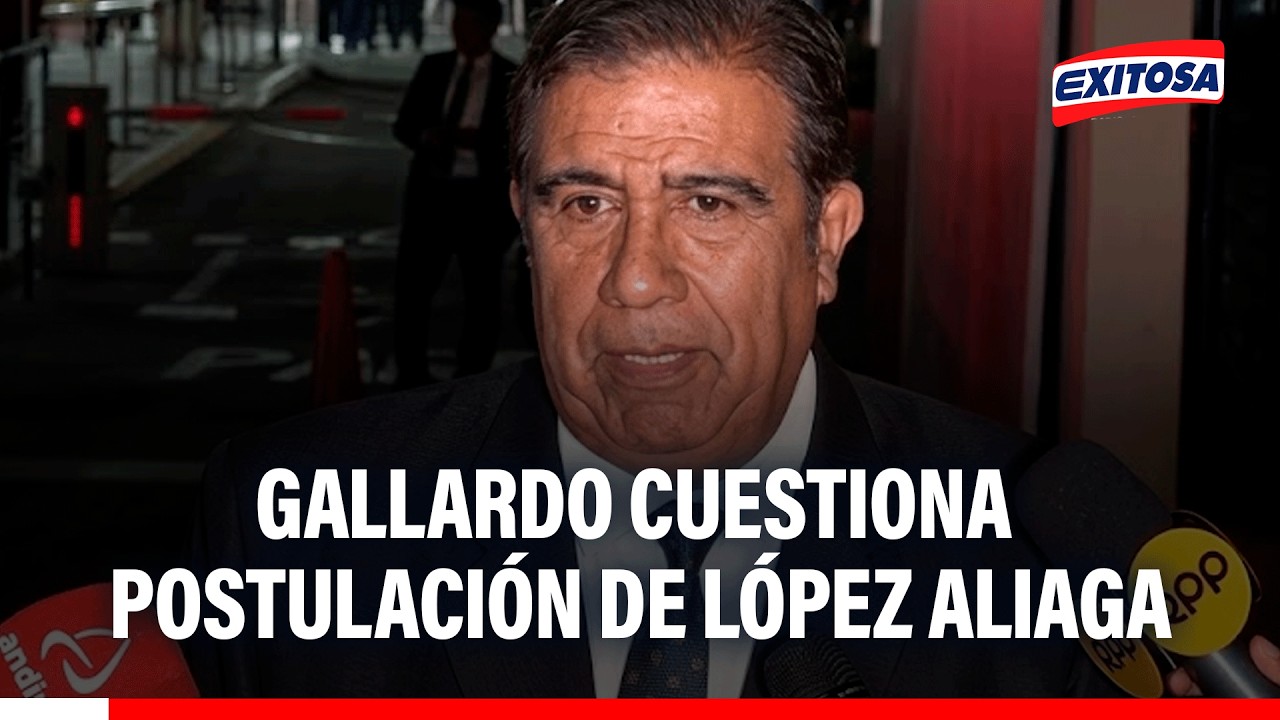 🔴🔵 Francisco Gallardo cuestiona postulación de RLA y la califica como una “traición al cargo”