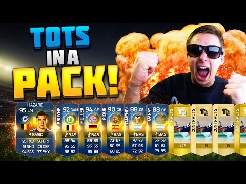 CRAZIEST TOTS PACK OPENING EVER!! X2 95 & 94 RATED 3 TIMES !! FIFA 15 TOTS PACK OPENING