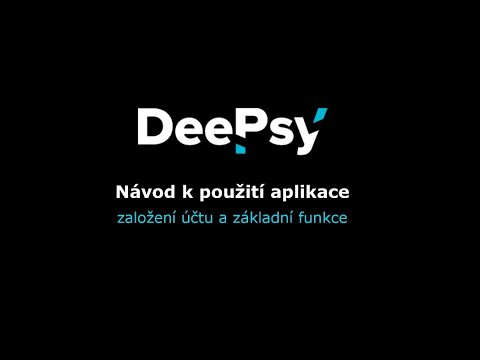 Technický návod k aplikaci DeePsy (leden 2023)