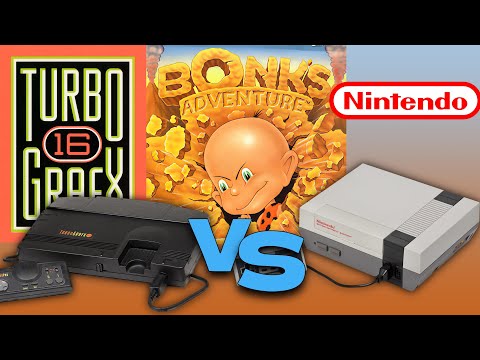 Bonk's Adventure: NES vs TurboGrafx16/PC Engine — Console Combat!