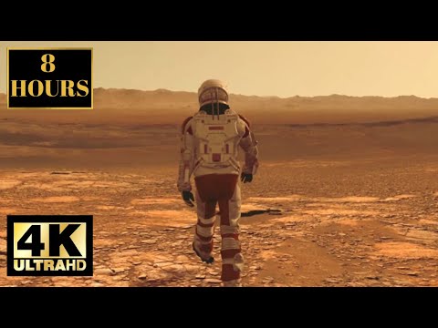 Man Walking On The Moon Wallpaper Screensaver Background 4K 8 HOURS With Music