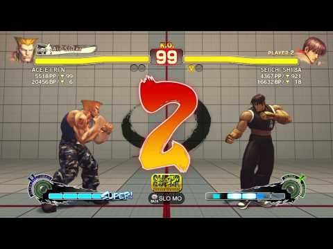 SSFIVAE~ Guile (ACE E I RI N) vs. Guy (SEIICHI SHIIBA) I HD