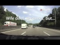 Speeding Motorcyclist Rear End Close Call 