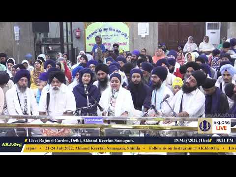 003 Delhi 19May2022 ThuEve Akhand Keertan Bibi Japneet Kaur Jee Faridabad