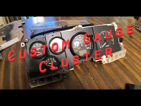 Bricknose Ford Custom Gauge Cluster - Fitting Real Gauges in the Factory Housing - How To
