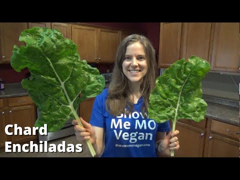 Making Gaz Oakley's Chard Enchiladas Oil-Free