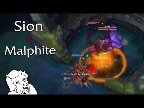LoL Insane  Moments #22 Malphite ult vs. Sion ult?! | League of Legends