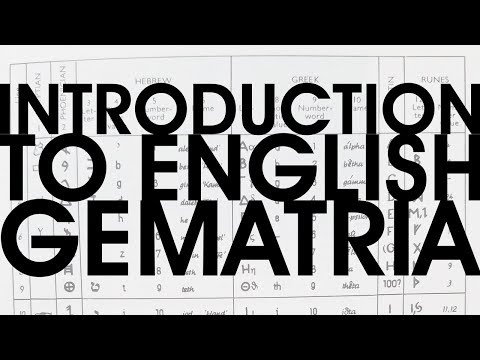 "Introduction to English Gematria" (2016) 👁️