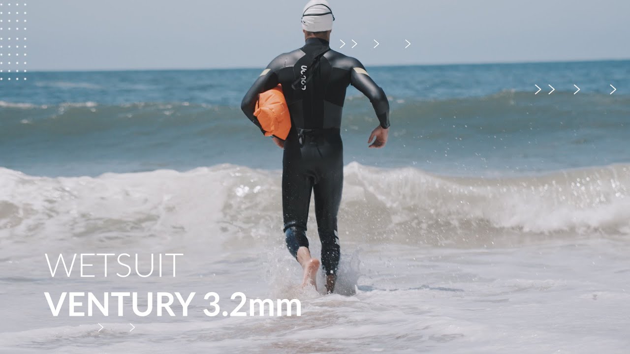 Ventury 3.2mm Wetsuit com Zíper Costas para Triatletas