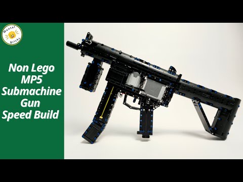Lego Alternative, TLG - Full Auto MP5 Submachine Gun Build and Review