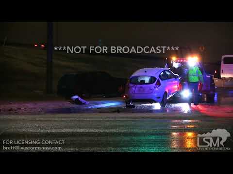 2-22-2018 Wichita, Kansas Accidents and Sleet