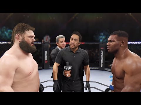 Roy Nelson vs. 🥊Mike Tyson (EA Sports UFC 2) - CPU vs. CPU - Crazy UFC 👊🤪