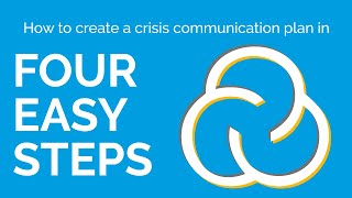 How to create a crisis communication plan in FOUR Easy Steps