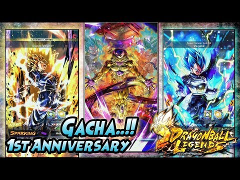 GACHA STEP UP 1st Anniv. DRAGONBALL LEGENDS.. Banyak KARTU KEREN!!