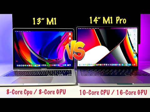 NEW M1 Pro 14" MacBook Pro (Mid Spec) vs. Base 13" M1 MacBook Pro | Performance & Benchmarking Tests